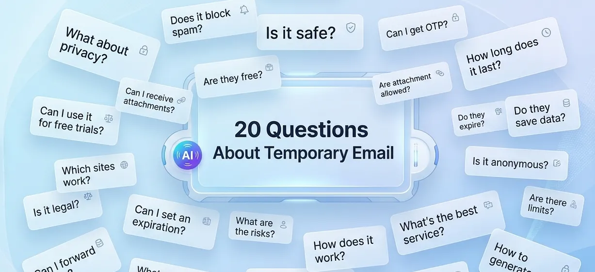 20 Most Asked Questions About Temporary Email